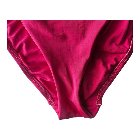 TRINA TURK Women's Size 8 Monaco Ruffle 1 Piece Swimsuit Fuchsia Pink - Picture 7 of 9